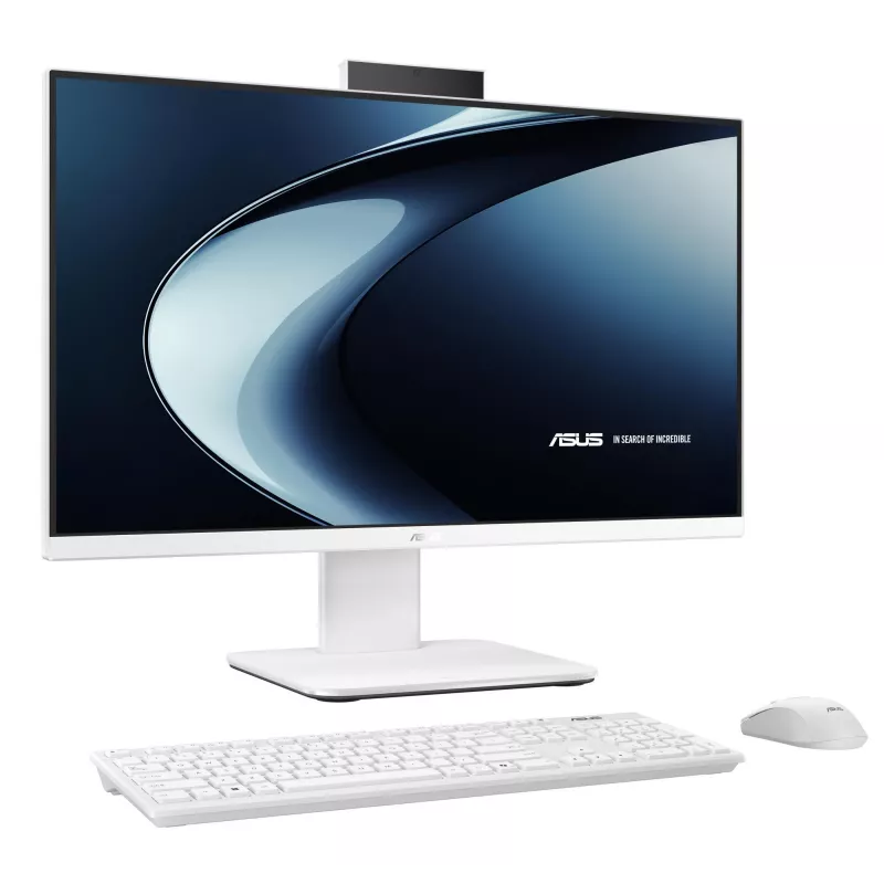 ASUS AiO 23.8 collu viss-vienā dators, Intel Core 5 220H, 16GB DDR5, 512GB SSD, Windows 11 Pro, balts