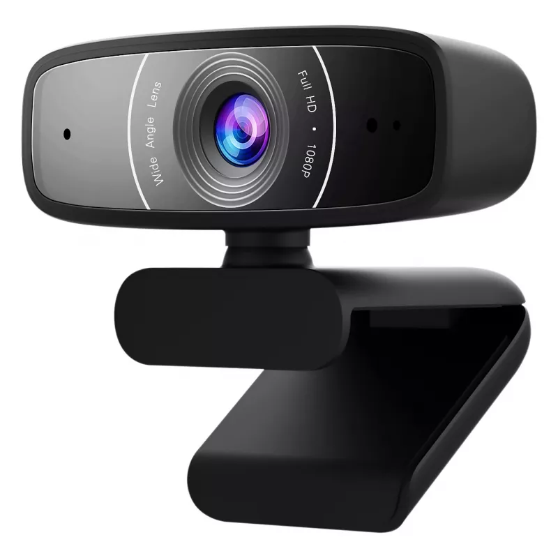 ASUS C3 Webcam - Full HD 1080p - Iebūvēts mikrofons - USB - Melns