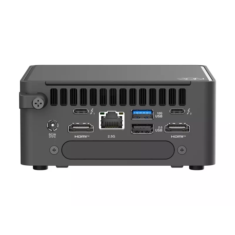 ASUS NUC 15 Pro Tall Kit RNUC15CRHU700000 - Barebone Mini-PC, Intel Core Ultra 7 225H, vPro, bez RAM, bez atmiņas, Wi-Fi 7