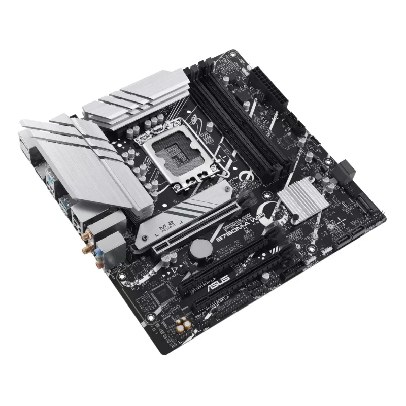 ASUS PRIME B760M-A WIFI LGA1700 mātesplate un Prime LC 240 ARGB šķidruma CPU dzesētāja komplekts