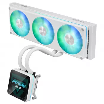 ASUS Prime SLC II 360 ARGB LCD White Edition AIO šķidruma CPU dzesētājs