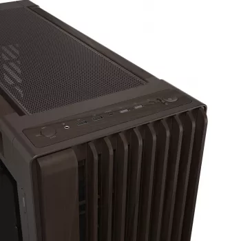 ASUS ProArt PA602 Wood Edition Retro Brown - Midi tornis ar rūdīta stikla paneli