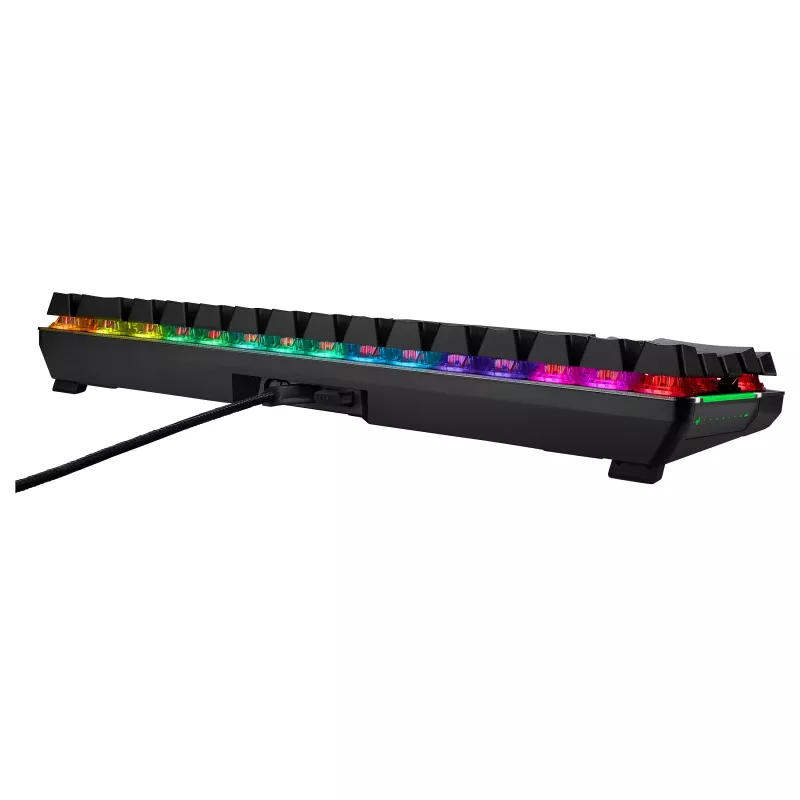 ASUS ROG Falchion NX mehāniskā spēļu tastatūra, 65% formas faktors, ROG NX Red slēdži, bezvadu/vadu, RGB fona apgaismojums, melna