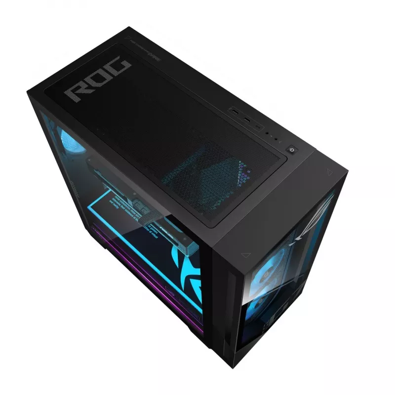 ASUS ROG G700 GM700TZ-R9800X283W Spēļu torņa dators - AMD Ryzen 7 9800X3D, 32GB DDR5, 2TB SSD, Radeon RX 9070 XT, Windows 11 Home, Melns