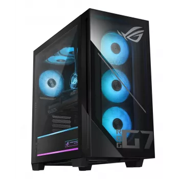 ASUS ROG G700 GM700TZ-R9800X283W Spēļu torņa dators - AMD Ryzen 7 9800X3D, 32GB DDR5, 2TB SSD, Radeon RX 9070 XT, Windows 11 Home, Melns