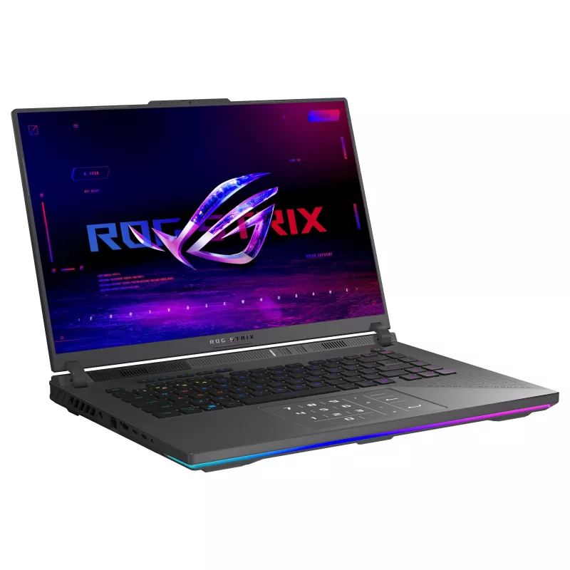 ASUS ROG Strix G16 G614FR-TS229W spēļu klēpjdators, 16 collu WQXGA IPS 300Hz, AMD Ryzen 9 9955HX, 32GB DDR5, 1TB SSD, GeForce RTX 5070 Ti 12GB, Windows 11 Home, vācu QWERTZ tastatūra
