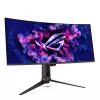 ASUS ROG Swift OLED PG34WCDN 34 collu izliekts spēļu monitors, WQHD, 360Hz, QD-OLED, HDMI, DP, USB-C, USB centrmezgls, melns