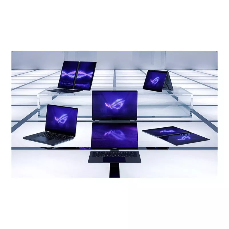 ASUS ROG Zephyrus Duo GX651AX-SR004W spēļu klēpjdators, 16 collu 3K OLED skārienjūtīgs 120Hz, Intel Core Ultra 9 386H, 64GB LPDDR5x, 2TB SSD, GeForce RTX 5090 24GB, Windows 11 Home, vācu QWERTZ tastatūra