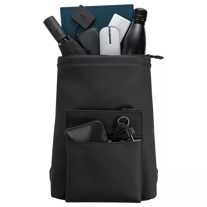 ASUS SYSTEMS COMMERCIAL Vigour mugursoma 16 collas melna 25L klēpjdatora mugursoma ar USB uzlādes portu