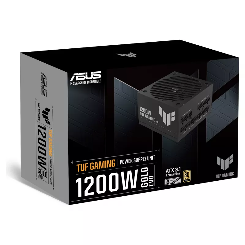 ASUS TUF Gaming 1200G EVO 1200W 80+ Gold pilnībā modulārs ATX barošanas bloks