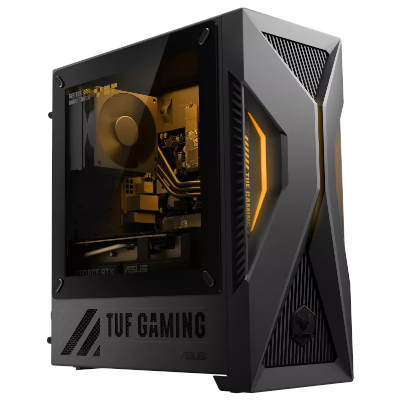 ASUS TUF Gaming T500 T500MV-07240H242W Intel Core 7 240H 32 GB DDR5-SDRAM 1 TB SSD NVIDIA GeForce RTX 5060 Ti Windows 11 Home Mini Tower dators, melns, pelēks