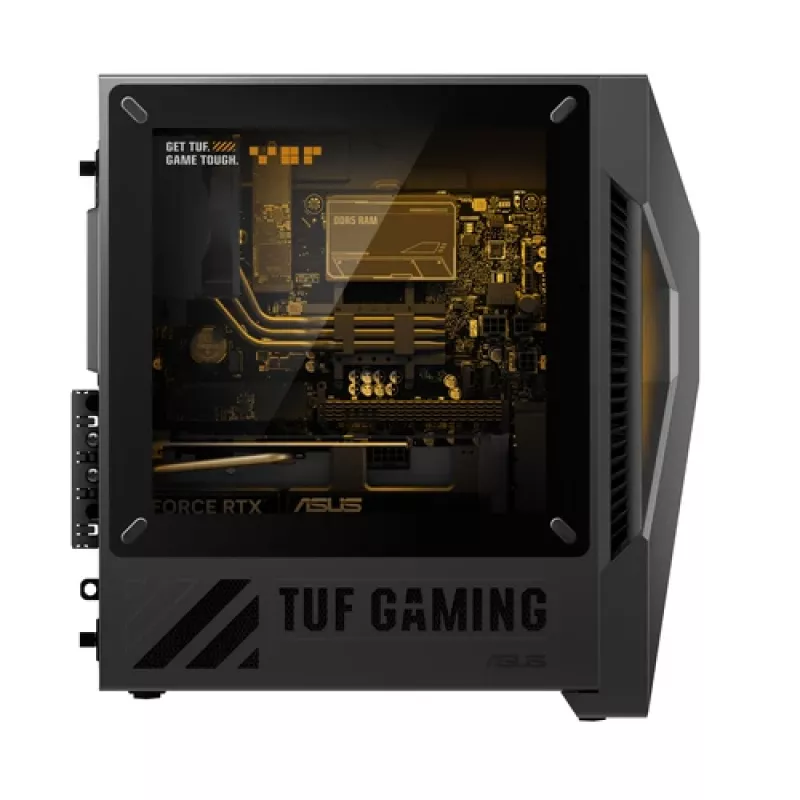 ASUS TUF Gaming T500 T500MV-07240H242W Intel Core 7 240H 32 GB DDR5-SDRAM 1 TB SSD NVIDIA GeForce RTX 5060 Ti Windows 11 Home Mini Tower dators, melns, pelēks