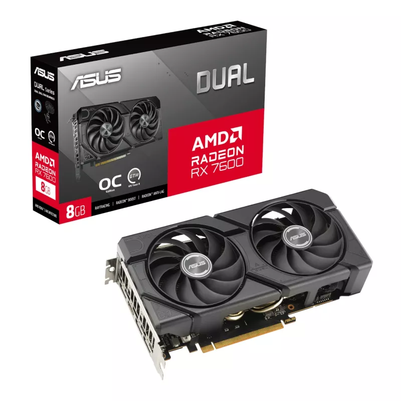 ASUS UWM 2 Gaming korpusa/grafikas kartes/barošanas bloka komplekts (A31 PLUS | RX 7600 | PRIME 750W)