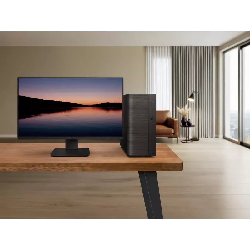 ASUS V700 Mini Tower VM701MG-OR7445039W Copilot+ PC, AMD Ryzen AI 7 445, 16GB DDR5, 512GB SSD, Windows 11 Home, melns ar koka akcentu