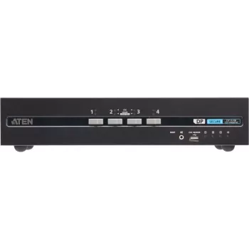 ATEN 4 portu drošais KVM slēdzis ar diviem DisplayPort, CAC atbalstu, NIAP PP v4.0 sertificēts (CS1144DP4C)
