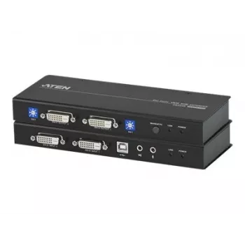 ATEN CE604-AT-G KVM pagarinātājs - 2x DVI, audio, USB, RS-232, 60m
