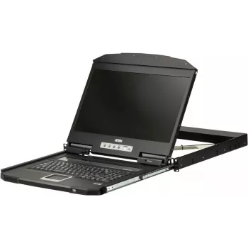 ATEN CL3700NW-IT 1U īsa dziļuma USB HDMI LCD KVM konsole - 17 collas 1280x1024, itāļu klaviatūra