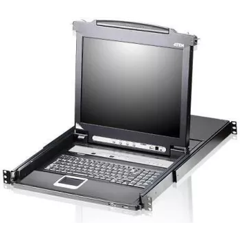 ATEN CL5708M-IT 8 portu 17 inch LCD KVMP komutators ar itāļu klaviatūru