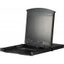 ATEN KL1508AiM CH 8 portu 17 collu LCD Cat5e/6 KVM over IP komutators (divsliežu, Šveices klaviatūra)