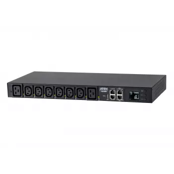 ATEN PG Series PG6308G Basic PDU - 8x C13 Outlets, 1U Rack-Mountable, 10A, Black