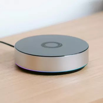Athom Homey Bridge Smart Home Controller - Zigbee, Z-Wave, Bluetooth, Wi-Fi - Melns/Sudrabs
