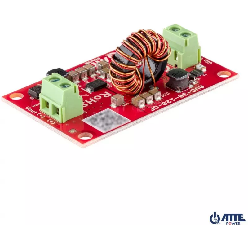 ATTE DC/DC Invertors AVC-30-120-OF 24V uz 12V 30A 360W Step-Down Pārveidotājs