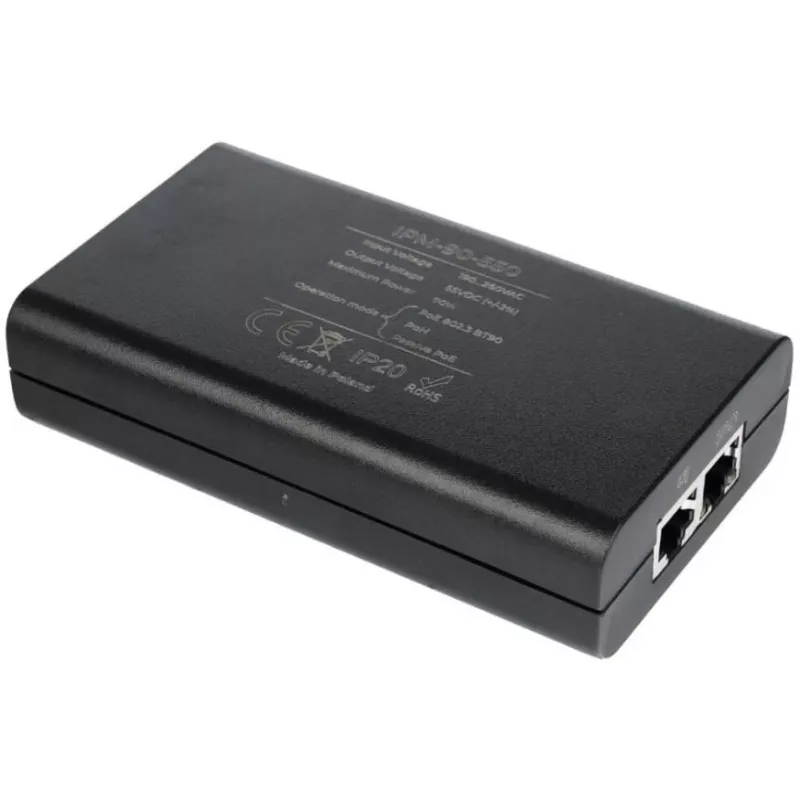 ATTE IPM-90-550 PoE injektors 90W, 55V DC, Gigabit Ethernet, IEEE 802.3bt