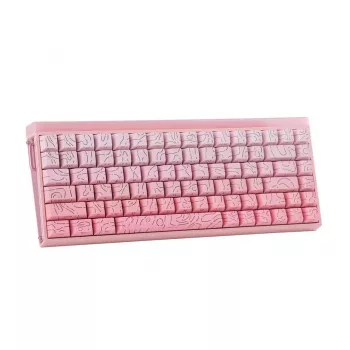 AULA HERO84 HE rozā gradienta kontūras Dragon King RGB blīvējuma mehāniskā tastatūra