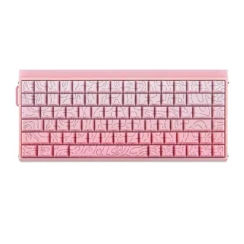 AULA HERO84 HE rozā gradienta kontūras Dragon King RGB blīvējuma mehāniskā tastatūra