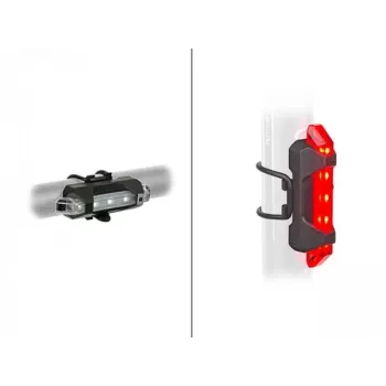 Author A-Stake Mini USB uzlādējams velosipēdu lukturu komplekts