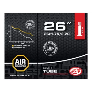 Author AT-MTB-26 AV32 26 collu MTB iekšējā kamera ar Schrader vārstu, 32 mm, Butils, ETRTO 44/54-559