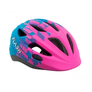 Author Flash Inmold X8 Bērnu veloķivere, rozā/zilā, 47-51 cm, Dial-Fit, 10 ventilācijas atveres