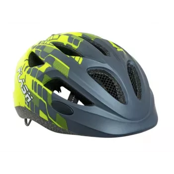 Author Flash Inmold X8 Bērnu veloķivere - pelēka/dzeltena, 47-51 cm