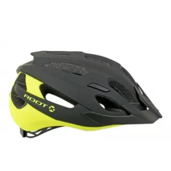 Author Root Inmold X0 Riteņbraukšanas ķivere – Ceļa, MTB un pilsētas, Melna/Neona dzeltena, 57-62cm (L/XL)
