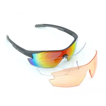 Author Vision LX S!BRIGHT Orange 65 & BlueRevo 13 sporta saulesbrilles (pelēki matētas)