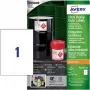 Avery Zweckform B4775-50 A4 baltas polietilēna plēves etiķetes, pastāvīga līme, lāzerprinteris/kopētājs, 50 etiķetes, 210 x 297 mm