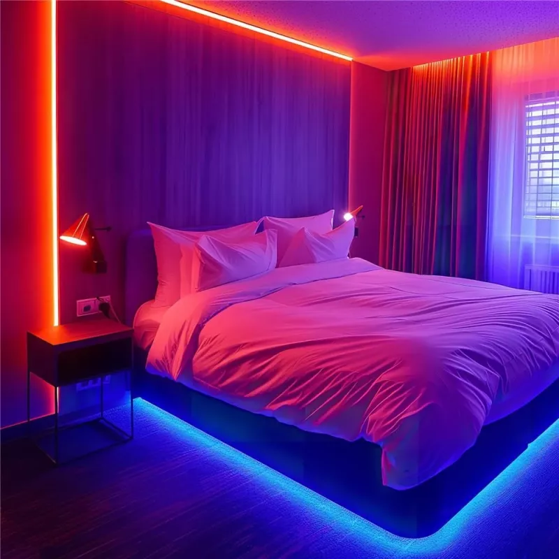 Avide LED Strip Blister 12V 16W RGB 5m ar IR tālvadības pulti