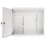 AWO-DVR-2 Tērauda sienas stiprinājuma korpuss DVR/NVR, 430 x 380 x 115 mm, pelēks (RAL 7035), atslēgas slēdzene, IP20