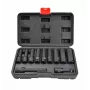 AWTOOLS 1/2 collu piedziņas dziļo triecienuzgriežņu atslēgu komplekts, 11 daļas, 8-21 mm, Black Line