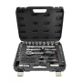 AWTOOLS 72-Daļu 1/2 collu un 1/4 collu Piedziņas Uzgriežņu atslēgu komplekts BLACK LINE