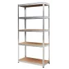 AWTOOLS AW plaukts 5 plaukti 200x90x40 kravnesība 250kg / 5.0mm - ātra montāža bez skrūvēm