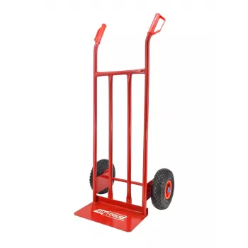 AWTOOLS AW noliktavas ratiņi 2 riteņi 200kg rokas rati ar pneimatiskajām riepām, tērauda rāmis, zils/melns