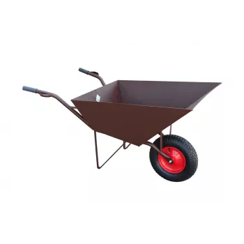 AWTOOLS AW00038 Dārza rati / Ķerra 100L 200kg 4 riteņu izgāšanas rati Zaļa