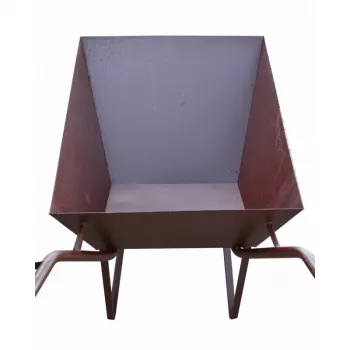 AWTOOLS AW00038 Dārza rati / Ķerra 100L 200kg 4 riteņu izgāšanas rati Zaļa