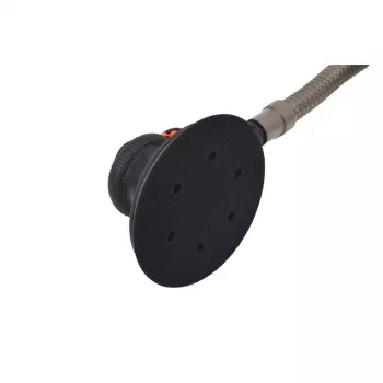 AWTOOLS AW10311BL Pneimatiskā orbitālā slīpmašīna 150 mm 6 collu gaisa slīpmašīna ar āķa un cilpas paliktni, aizmugurējo izplūdi, iebūvētu regulatoru, 10 000 apgr./min, 90 PSI, komplektā putekļu maiss un uzgriežņu atslēga