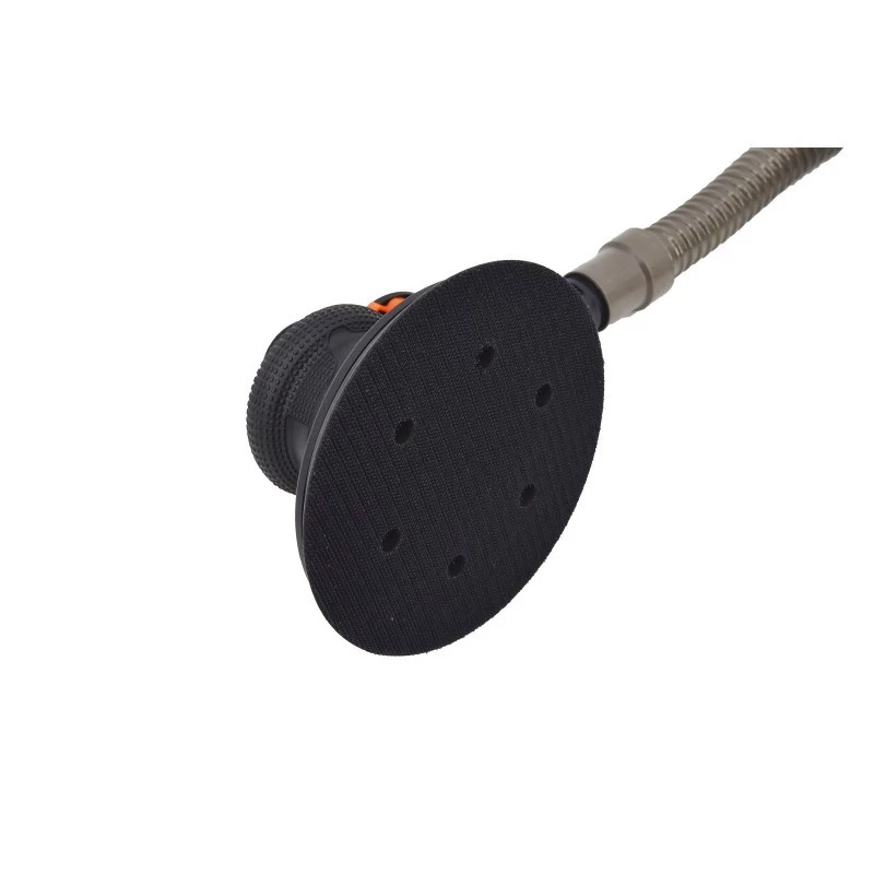 AWTOOLS AW10311BL Pneimatiskā orbitālā slīpmašīna 150 mm 6 collu gaisa slīpmašīna ar āķa un cilpas paliktni, aizmugurējo izplūdi, iebūvētu regulatoru, 10 000 apgr./min, 90 PSI, komplektā putekļu maiss un uzgriežņu atslēga