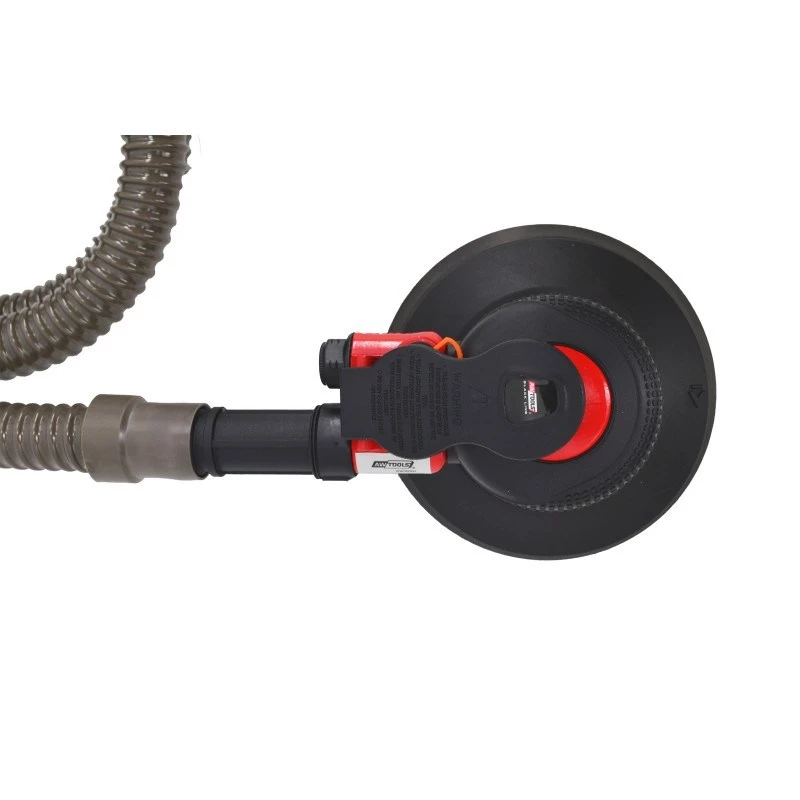 AWTOOLS AW10311BL Pneimatiskā orbitālā slīpmašīna 150 mm 6 collu gaisa slīpmašīna ar āķa un cilpas paliktni, aizmugurējo izplūdi, iebūvētu regulatoru, 10 000 apgr./min, 90 PSI, komplektā putekļu maiss un uzgriežņu atslēga