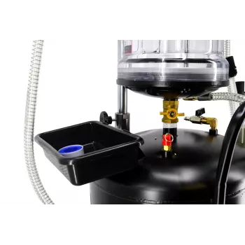 AWTOOLS AW10415BL Manuālais rotējošais eļļas sūknis 200L mucām, 20 L/min, čuguns, teleskopiskā iesūkšanas caurule, 2 inch BSP