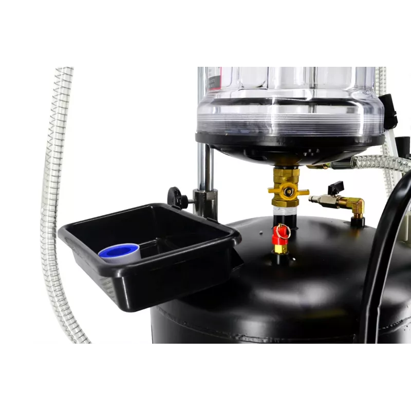 AWTOOLS AW10415BL Manuālais rotējošais eļļas sūknis 200L mucām, 20 L/min, čuguns, teleskopiskā iesūkšanas caurule, 2 inch BSP
