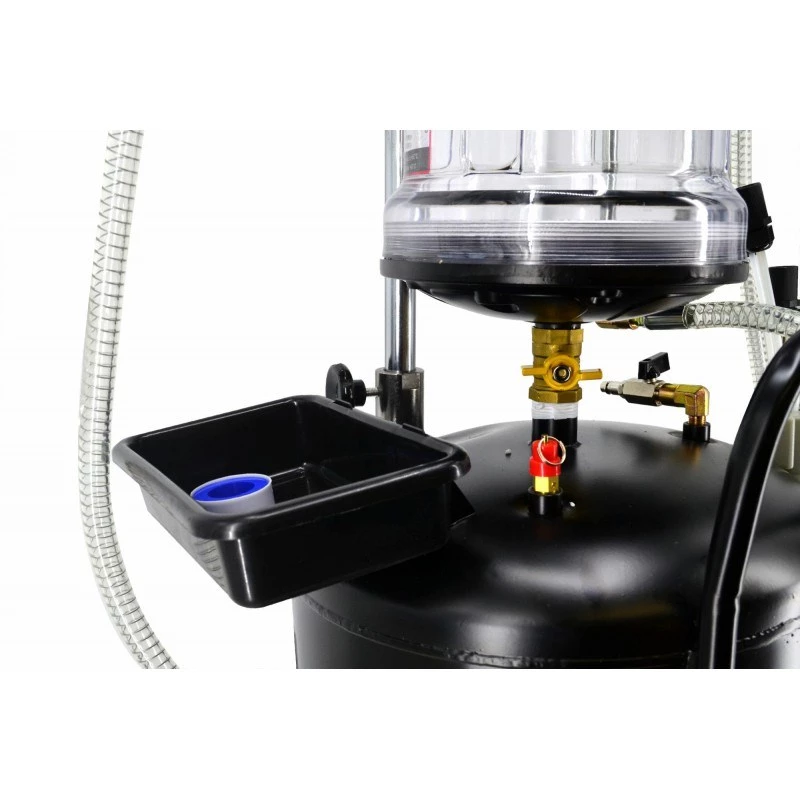 AWTOOLS AW10415BL Manuālais rotējošais eļļas sūknis 200L mucām, 20 L/min, čuguns, teleskopiskā iesūkšanas caurule, 2 inch BSP